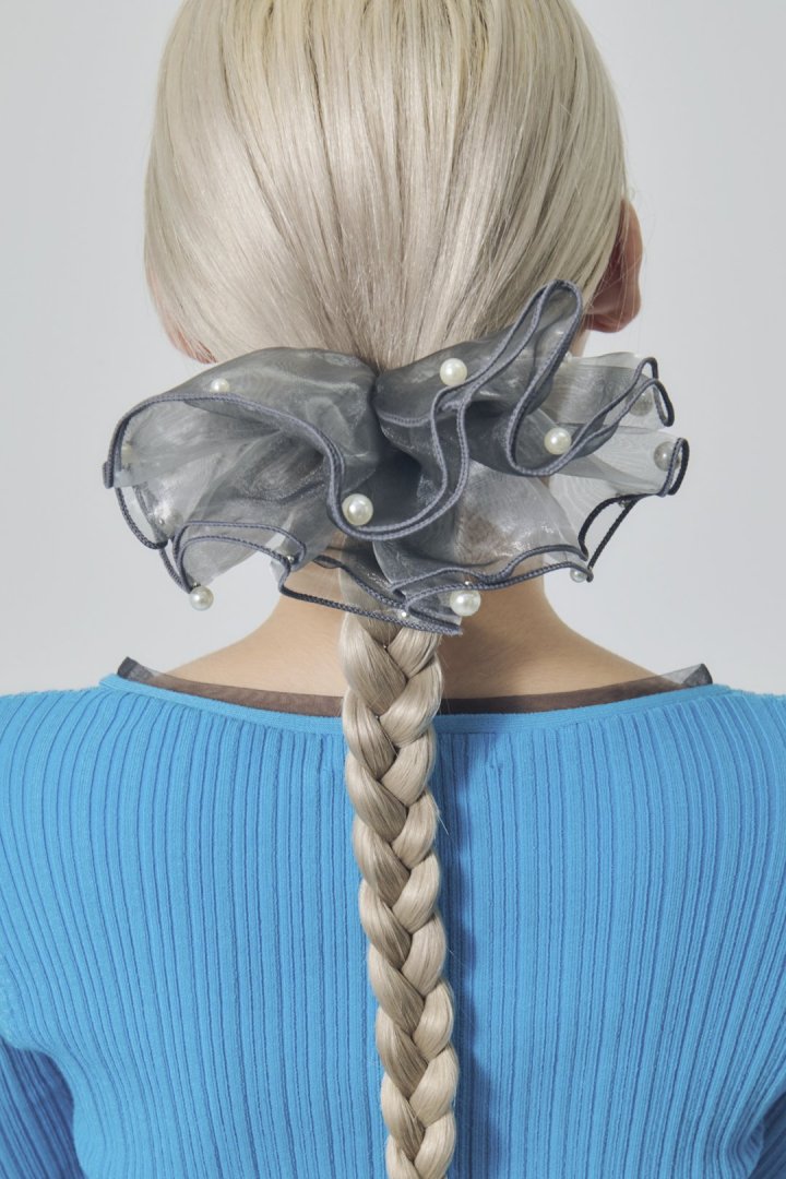 スフィアー シアー フリル バレッタ 2