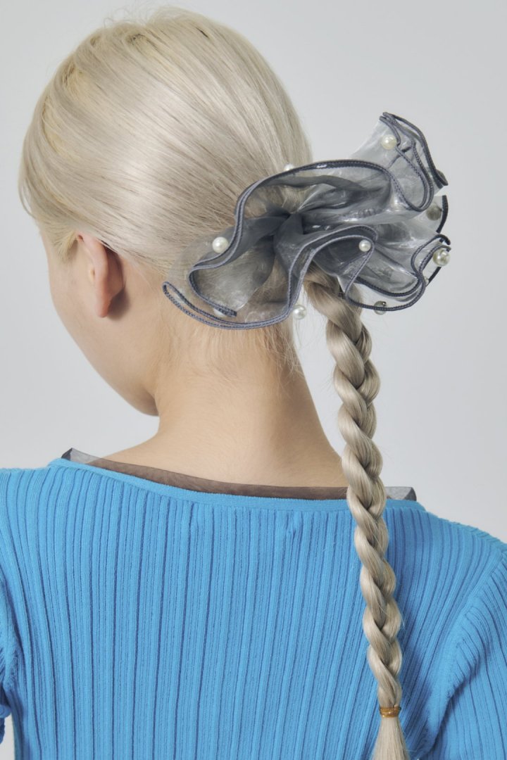 スフィアー シアー フリル バレッタ 2