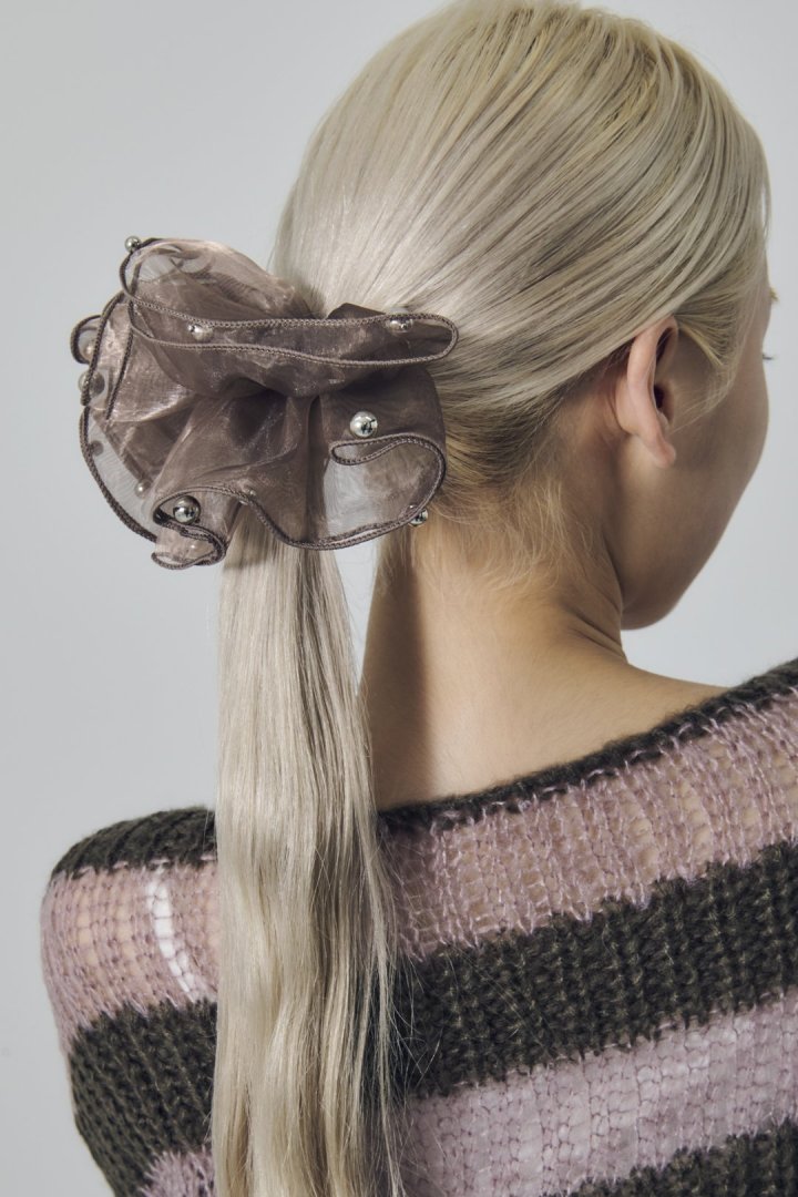 スフィアー シアー フリル バレッタ 2