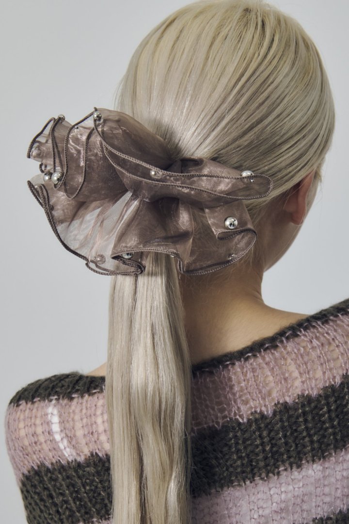 スフィアー シアー フリル バレッタ 2