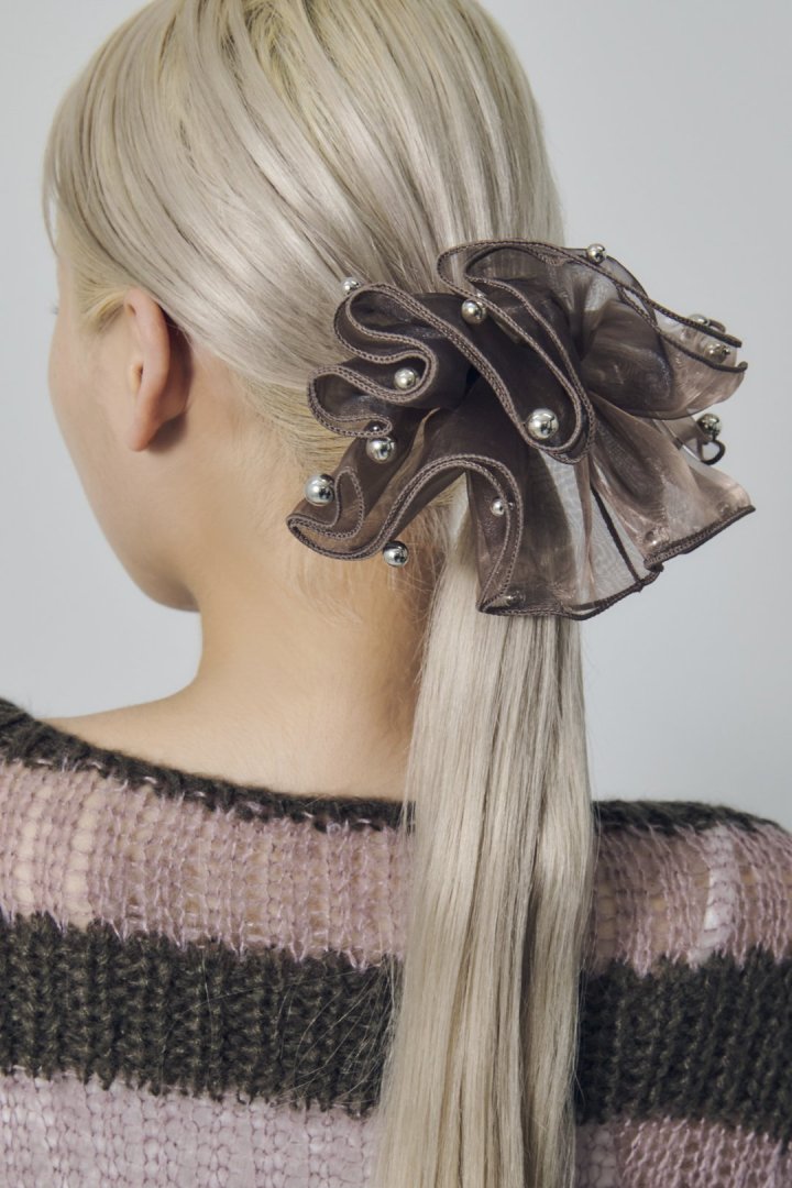 スフィアー シアー フリル バレッタ 2