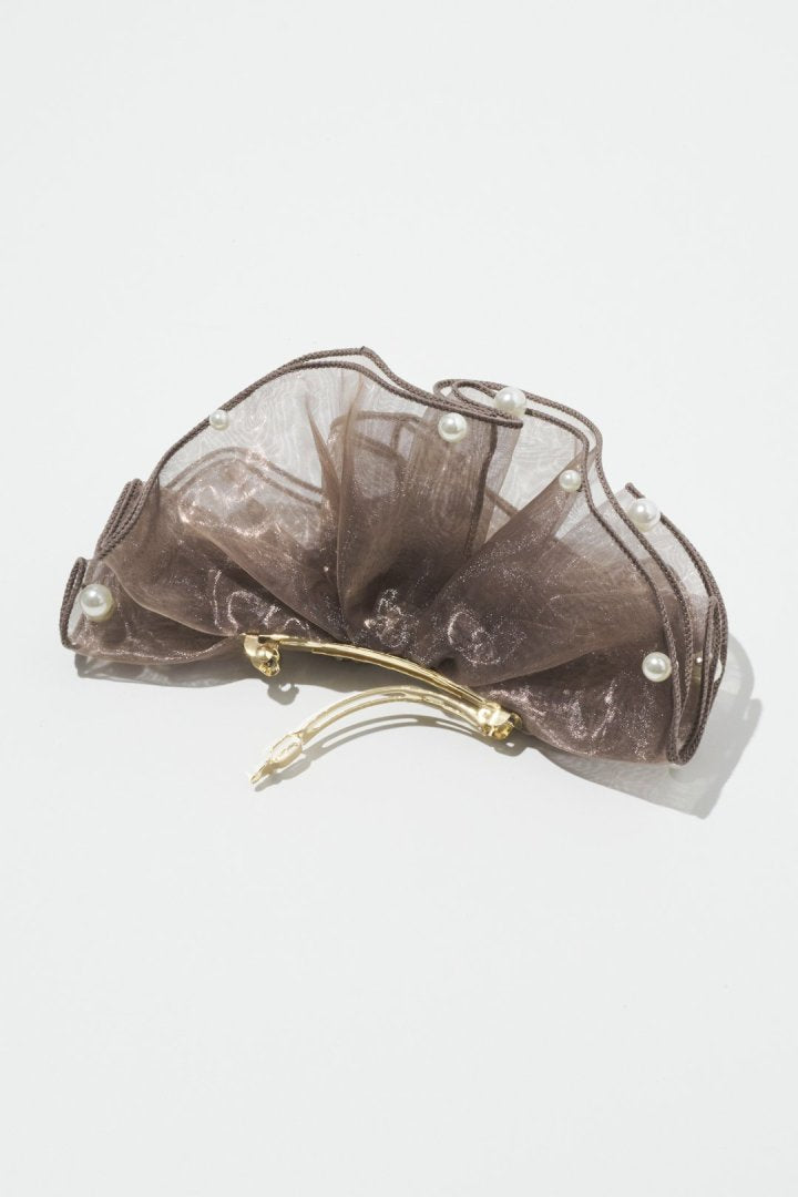 スフィアー シアー フリル バレッタ 2