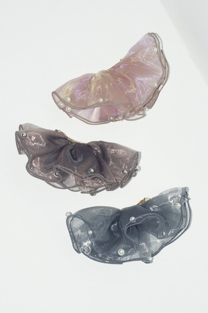 スフィアー シアー フリル バレッタ 2