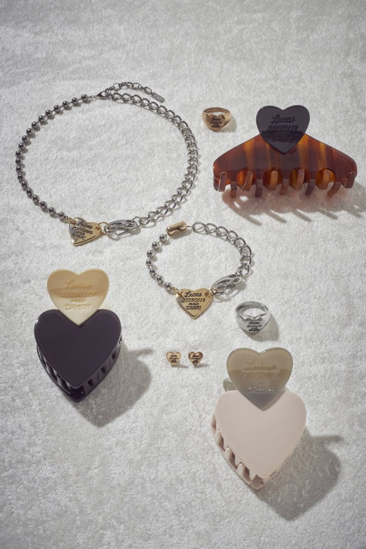 ルーカス ハート ID プレート ミニ バンス クリップ