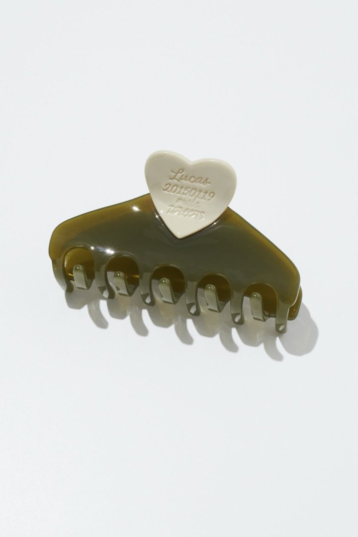 ルーカス ハート ID プレート バンス クリップ【KOREA SNAP】