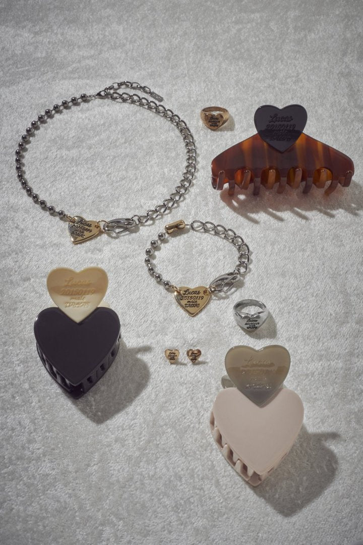 ルーカス ハート ID プレート バンス クリップ