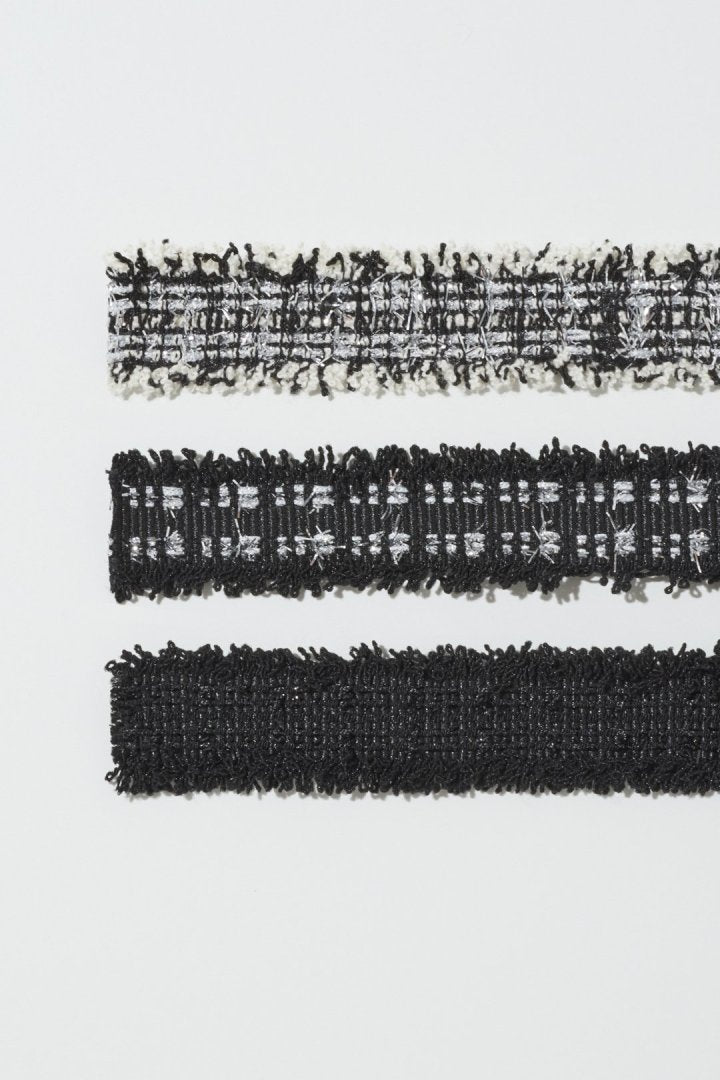 ツイード リボン バレッタ