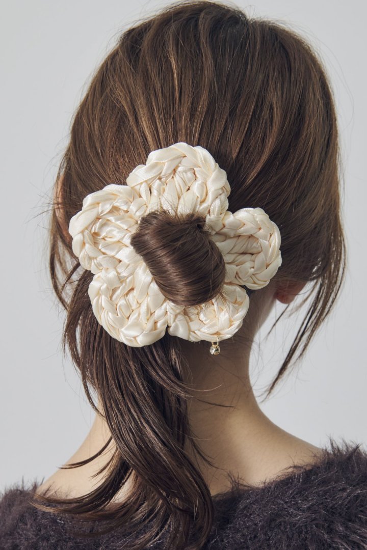 クロシェ モチーフ シュシュ