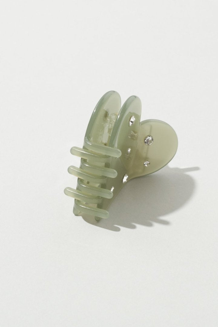 ハート ビジュー アセチ バンス クリップ