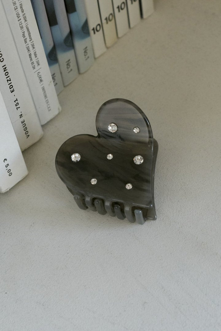 ハート ビジュー アセチ バンス クリップ