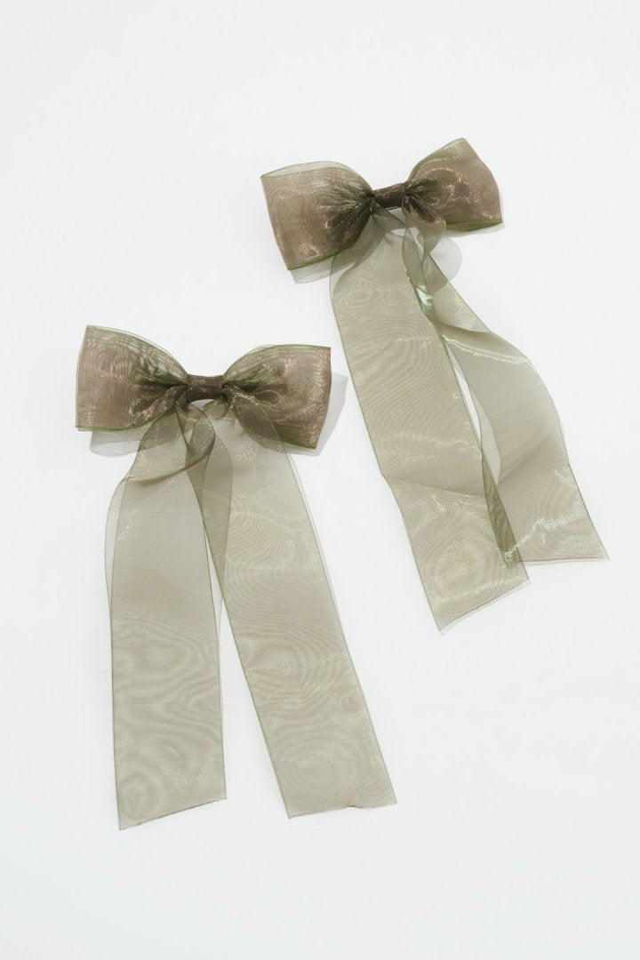 オーロラ リボン セット バレッタ