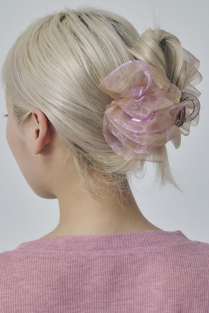 シアー フリル バンス クリップ