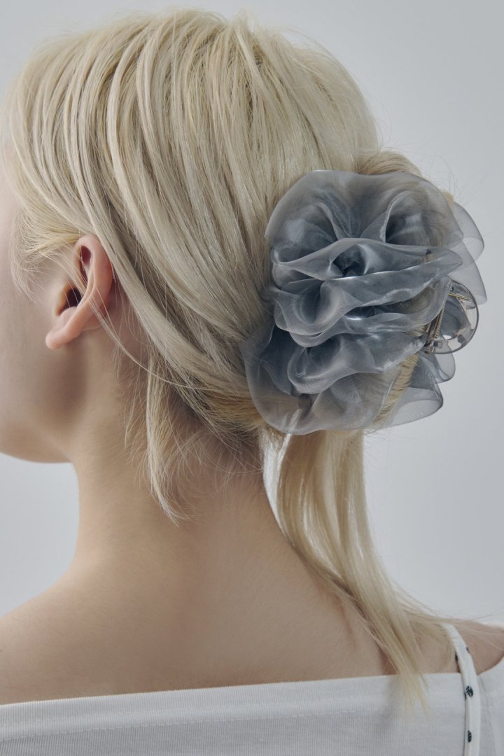 シアー フリル バンス クリップ