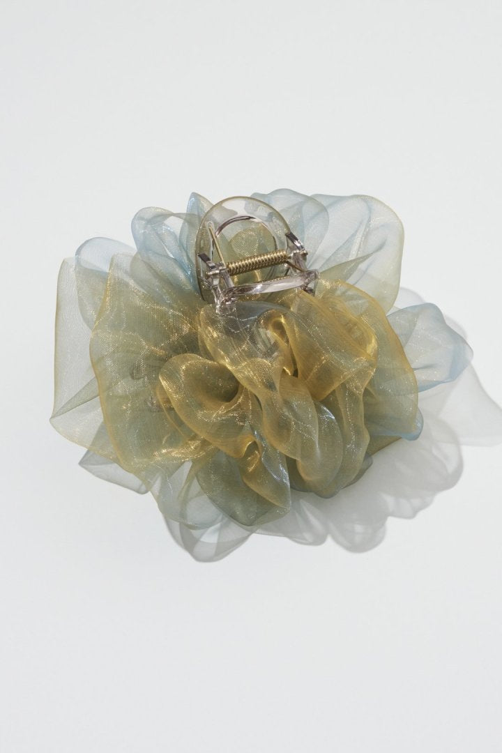 シアー フリル バンス クリップ