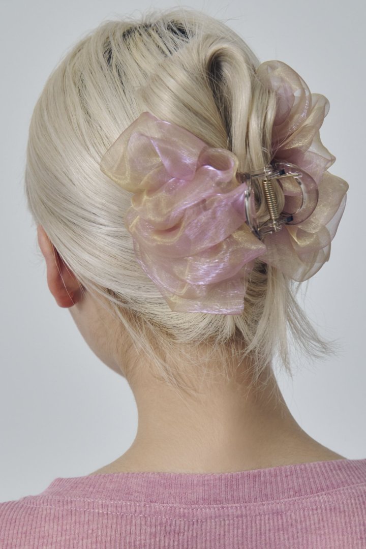 シアー フリル バンス クリップ