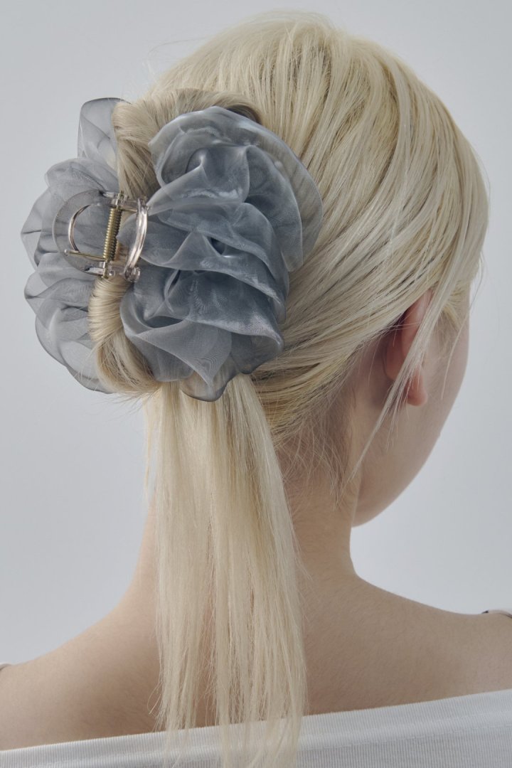 シアー フリル バンス クリップ