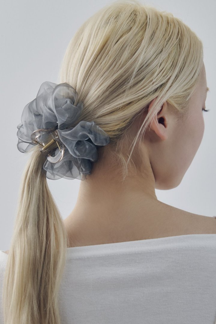 シアー フリル バンス クリップ