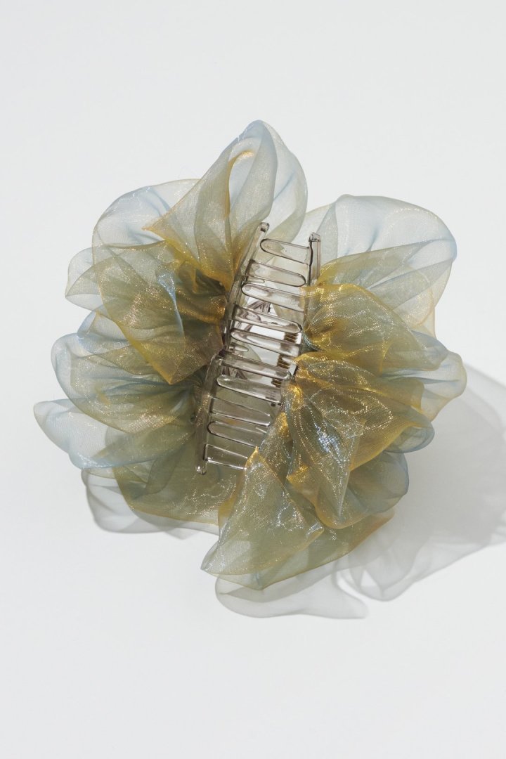 シアー フリル バンス クリップ