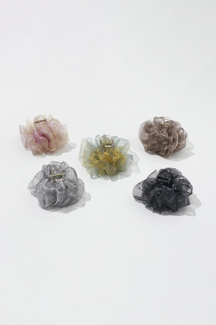 シアー フリル バンス クリップ