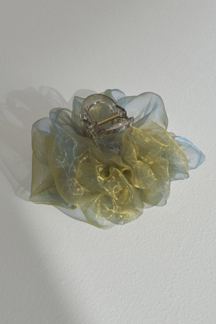 シアー フリル バンス クリップ