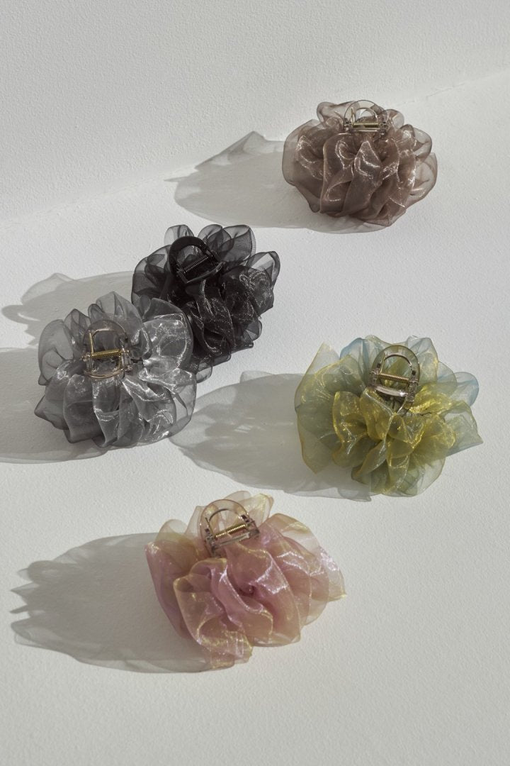 シアー フリル バンス クリップ