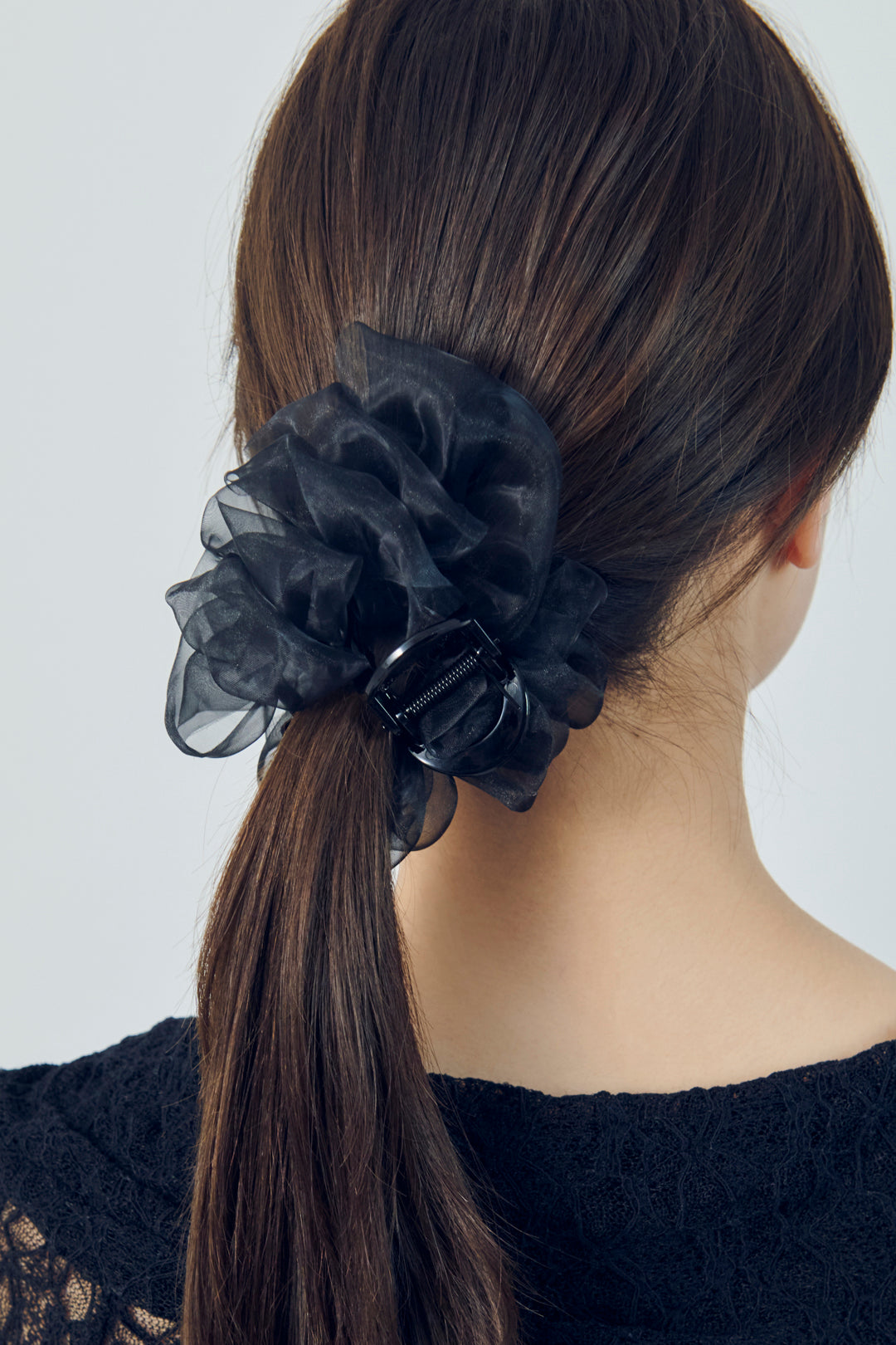 シアー フリル バンス クリップ