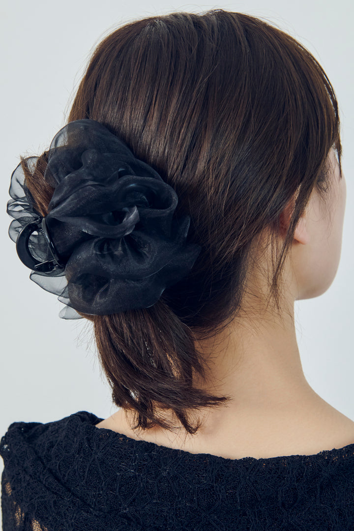 シアー フリル バンス クリップ