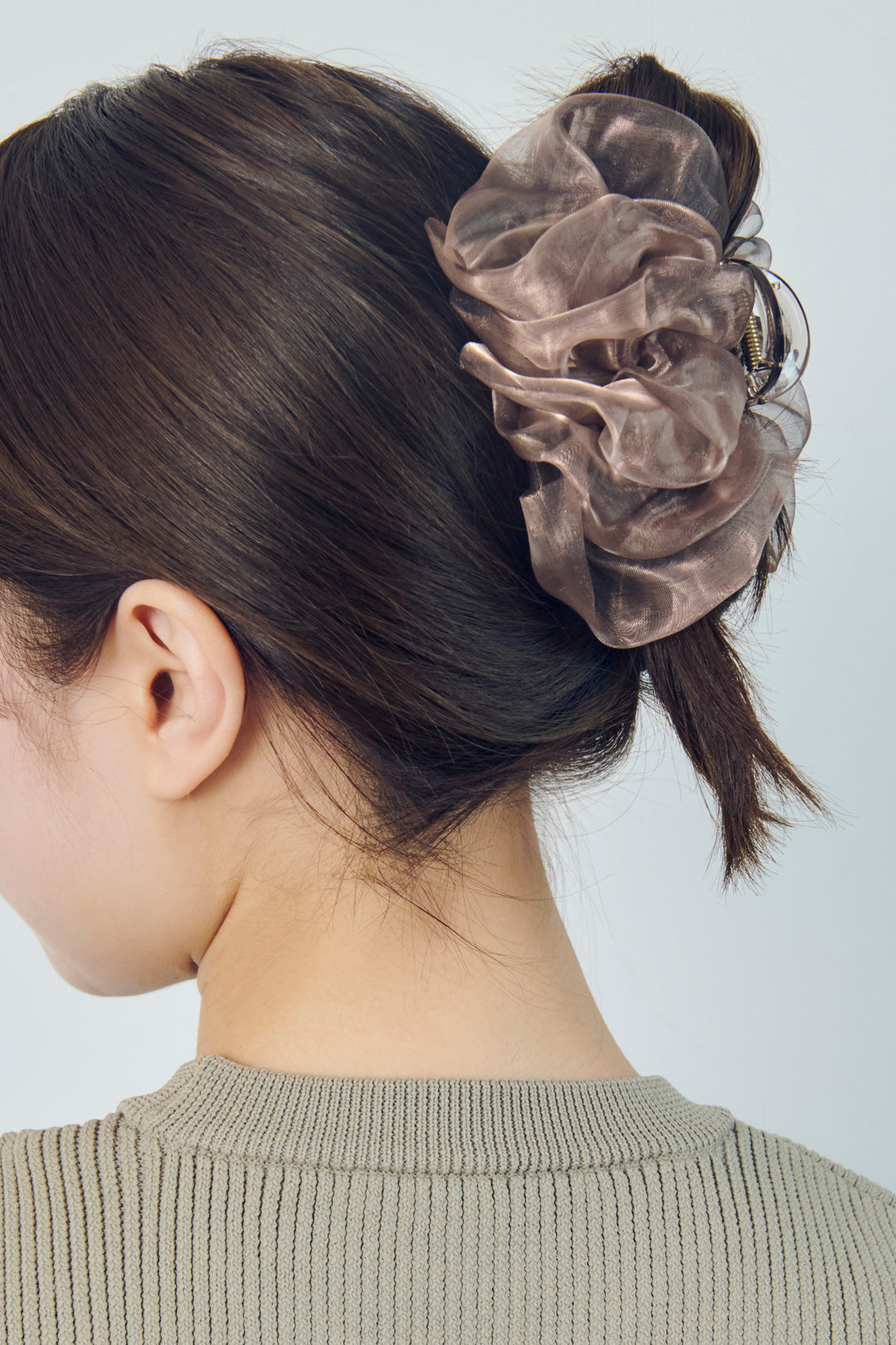 シアー フリル バンス クリップ