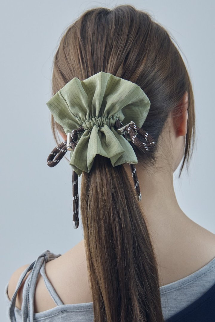 ドローストリング ストライプ シュシュ