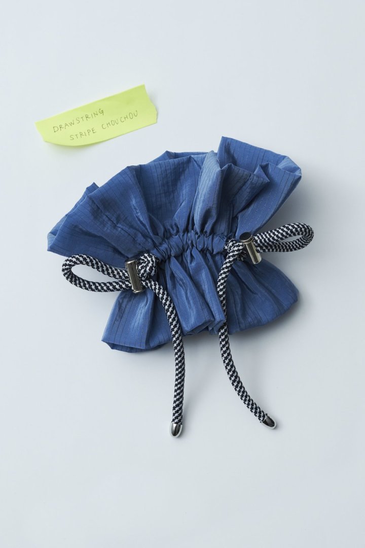 ドローストリング ストライプ シュシュ