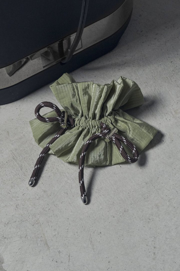 ドローストリング ストライプ シュシュ