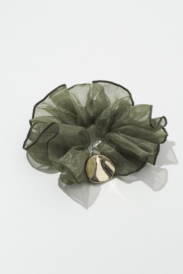 メタル プレート シアー ビッグ シュシュ