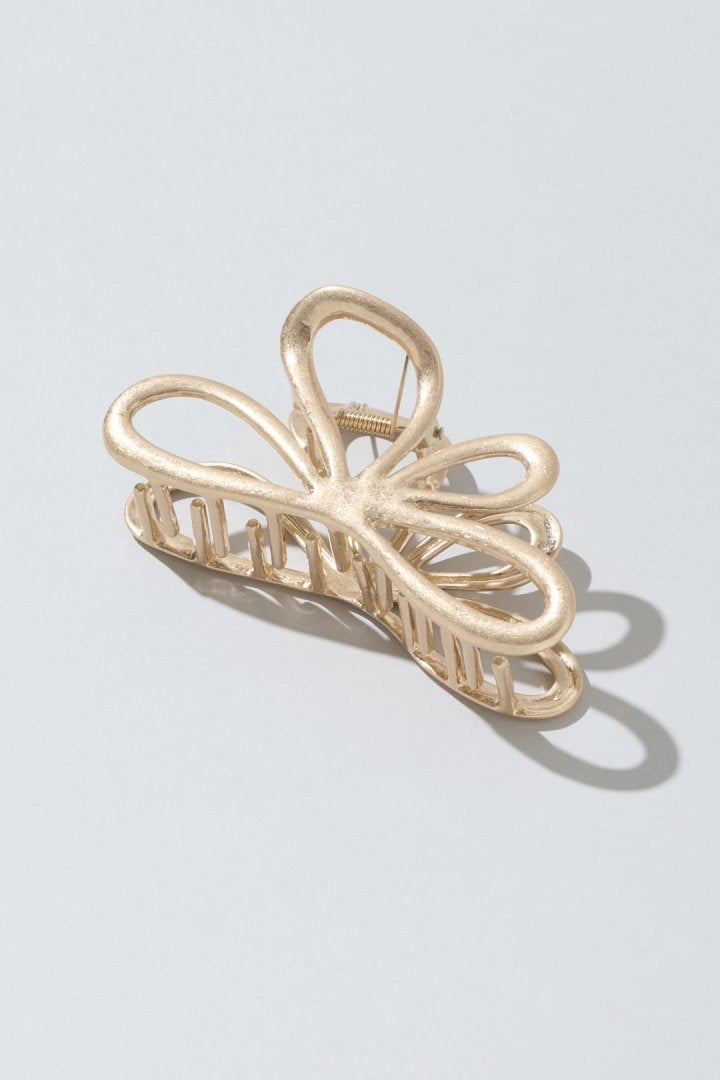 ニュアンス フラワー メタル バンス クリップ