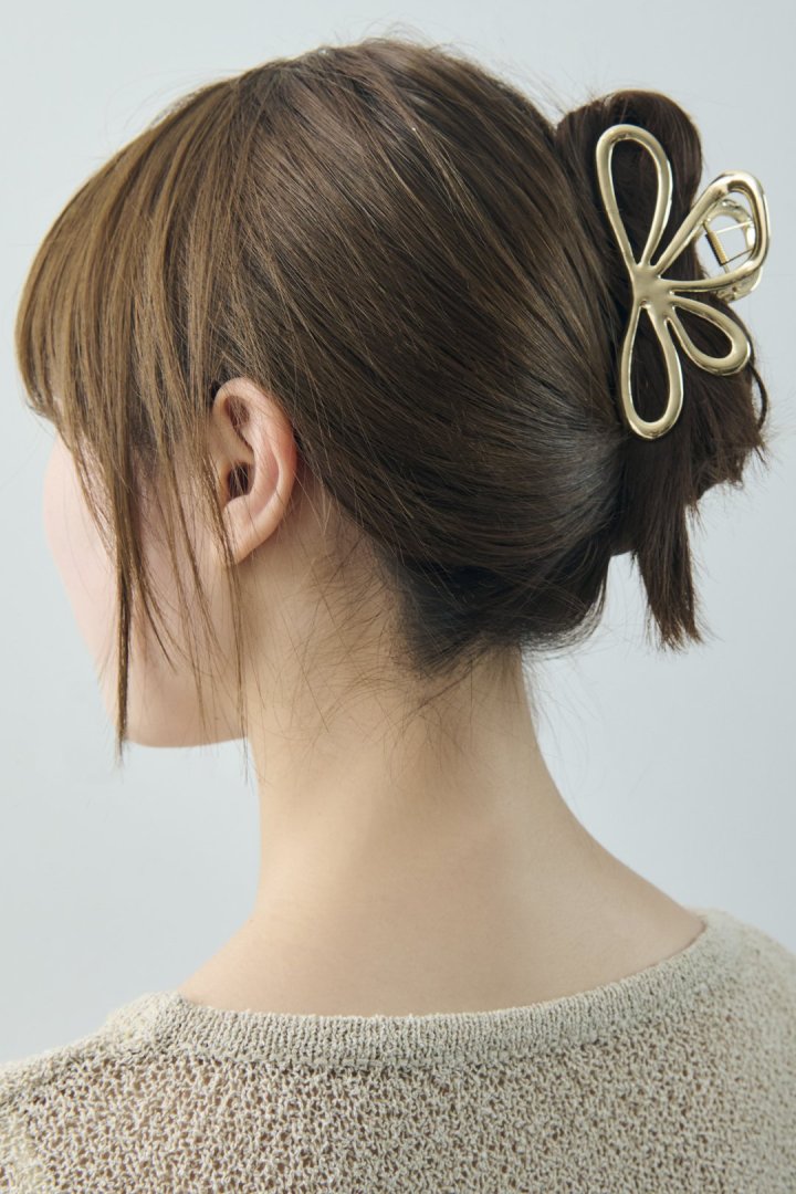 ニュアンス フラワー メタル バンス クリップ