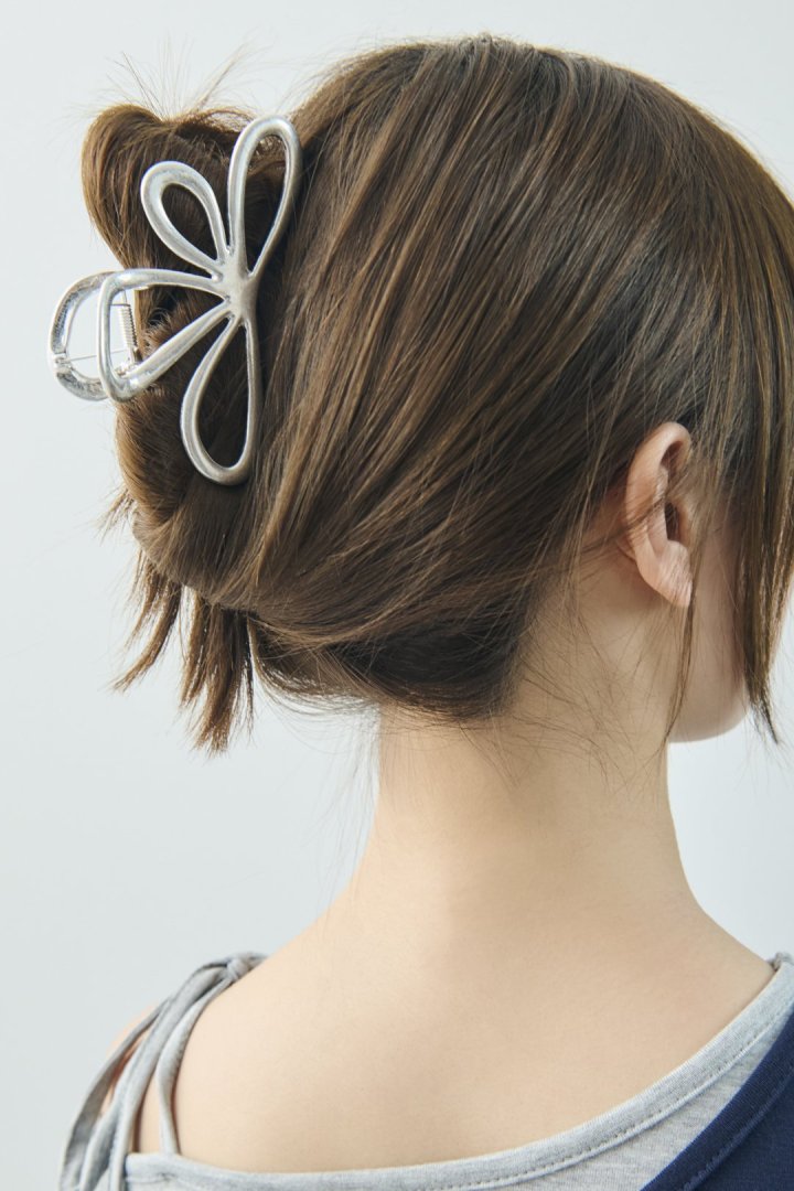 ニュアンス フラワー メタル バンス クリップ