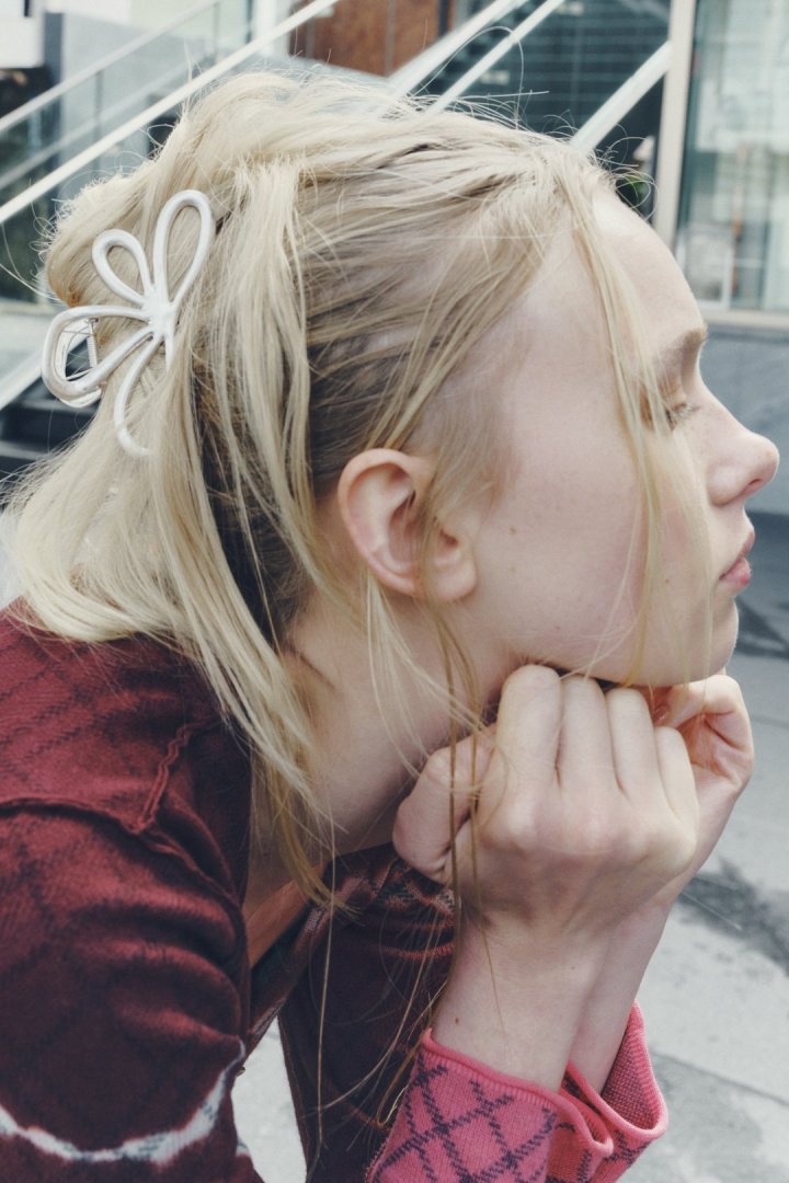 ニュアンス フラワー メタル バンス クリップ