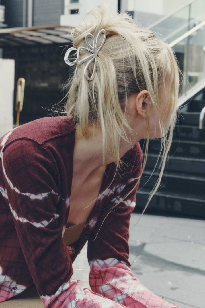 ニュアンス フラワー メタル バンス クリップ