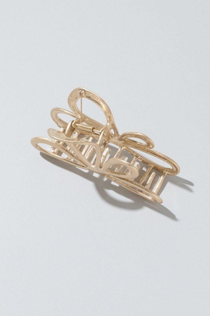 ニュアンス フラワー メタル バンス クリップ