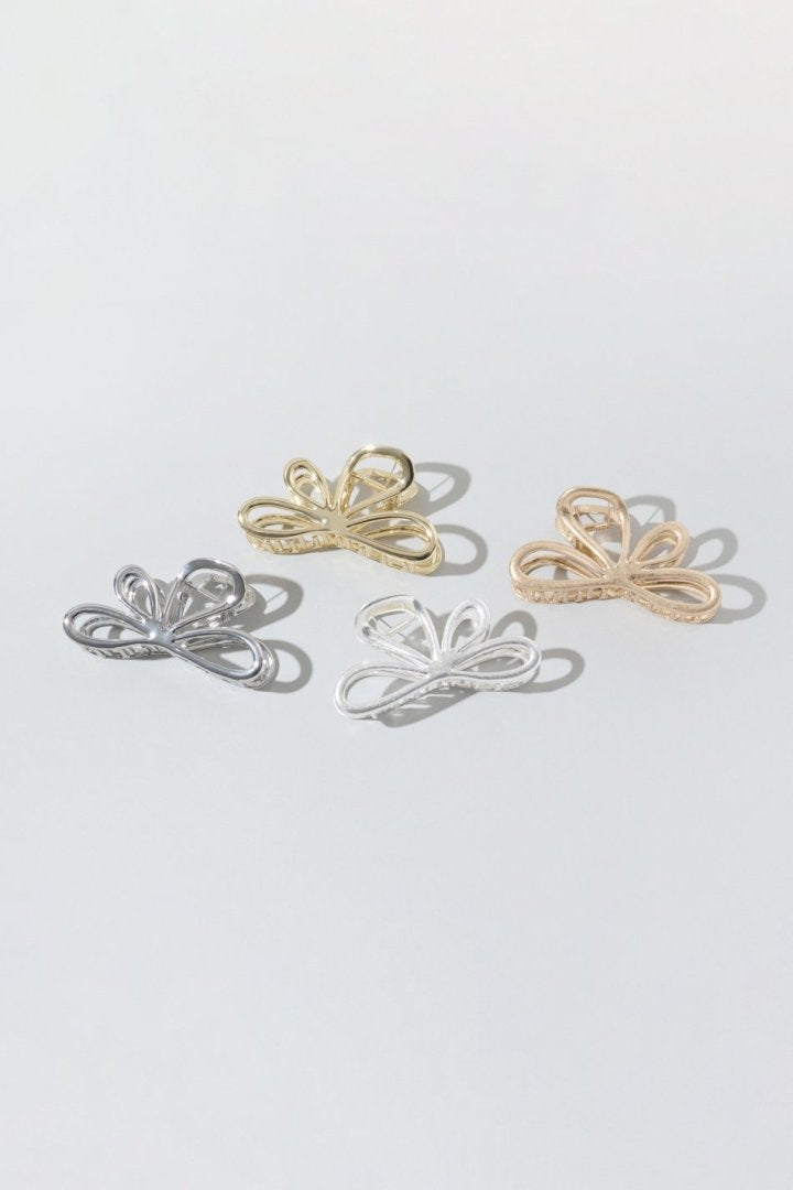 ニュアンス フラワー メタル バンス クリップ