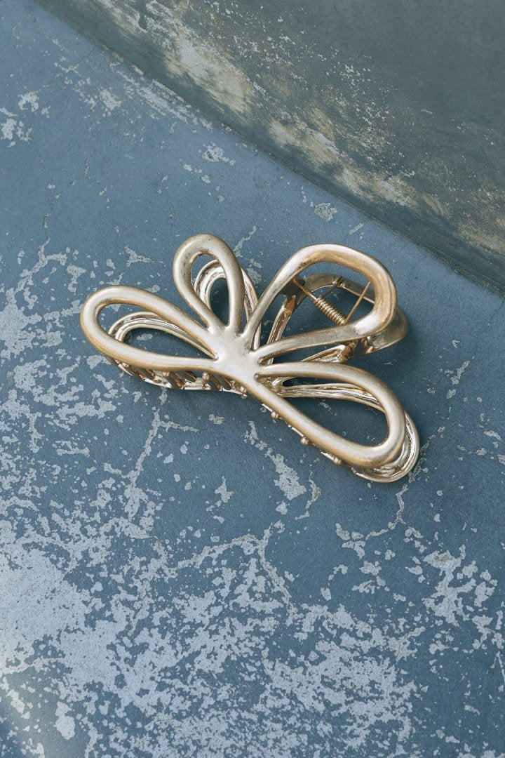 ニュアンス フラワー メタル バンス クリップ