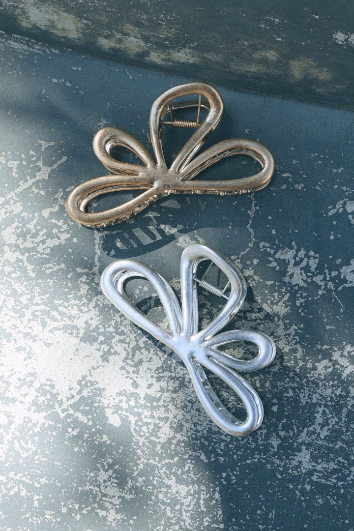 ニュアンス フラワー メタル バンス クリップ