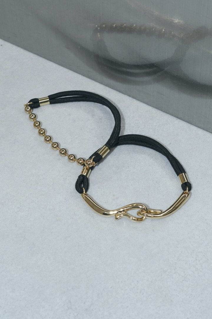メタル ボール × フック セット ヘアゴム