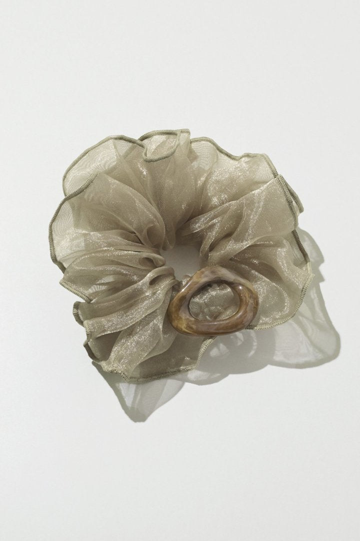 カラー オーバル シアー シュシュ