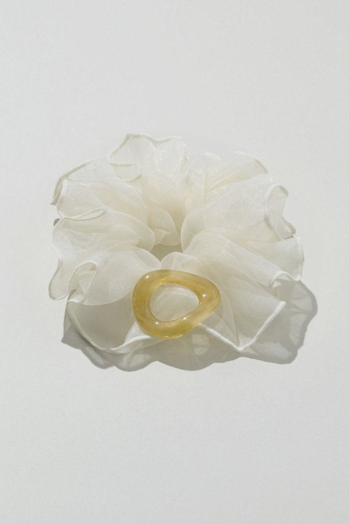 カラー オーバル シアー シュシュ