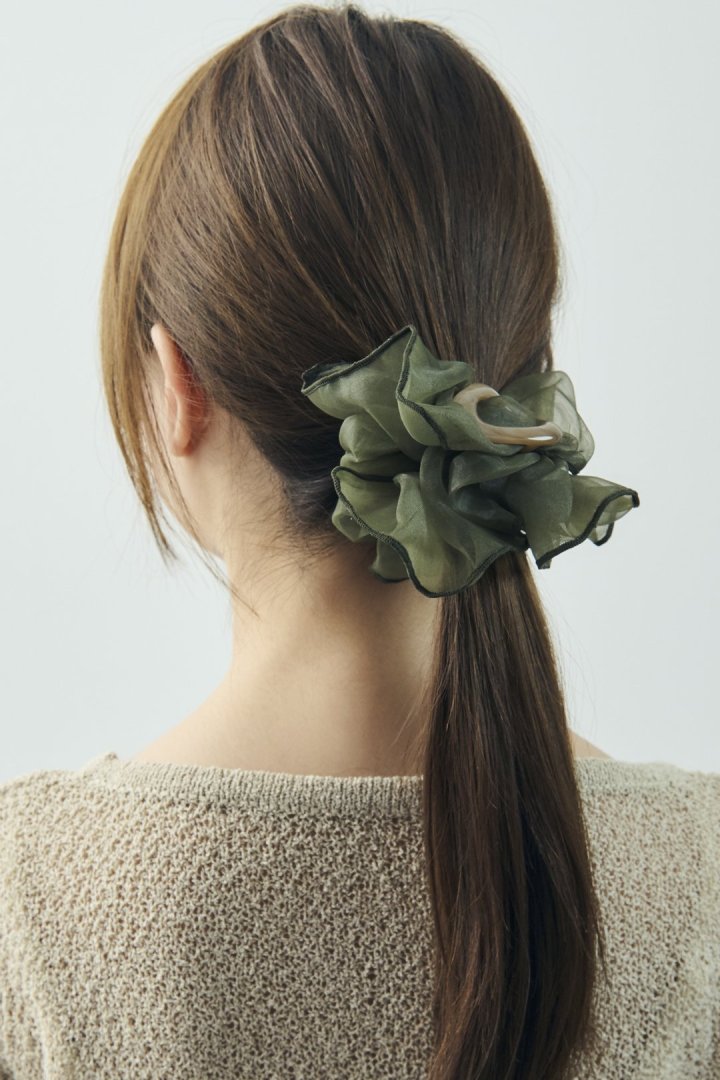 カラー オーバル シアー シュシュ