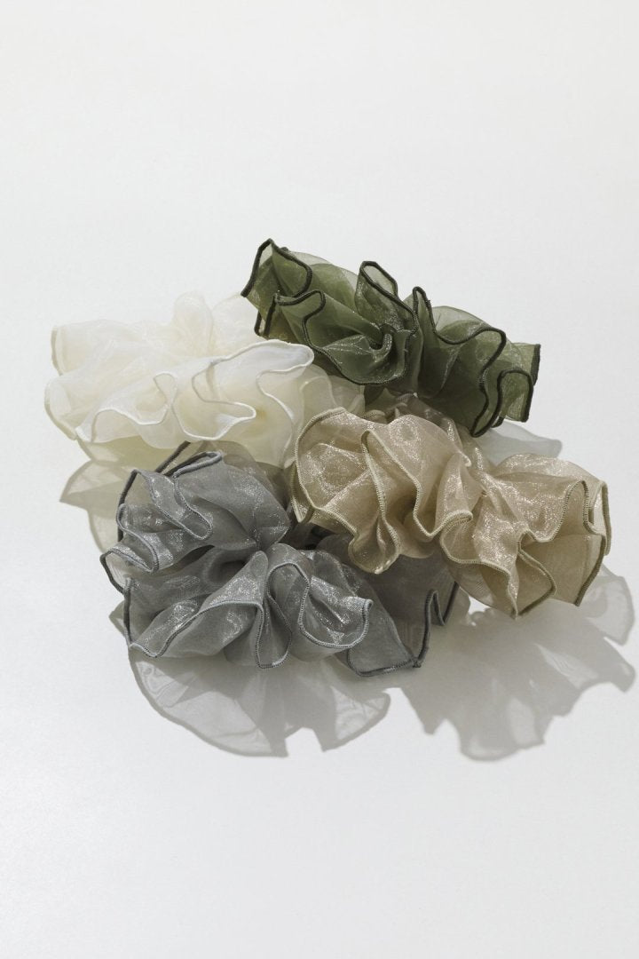 カラー オーバル シアー シュシュ