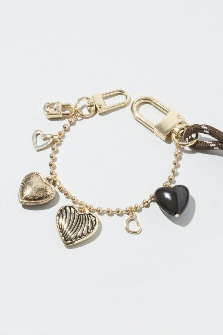 ハート ミリアッド コード バッグ チャーム