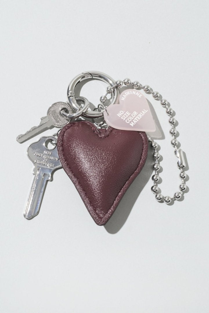 レザー タッチ ハート バッグ チャーム – GOLDY Onlinestore