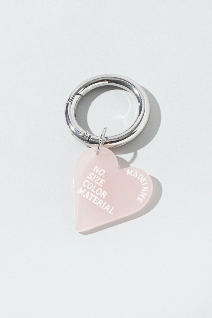 レザー タッチ ハート バッグ チャーム