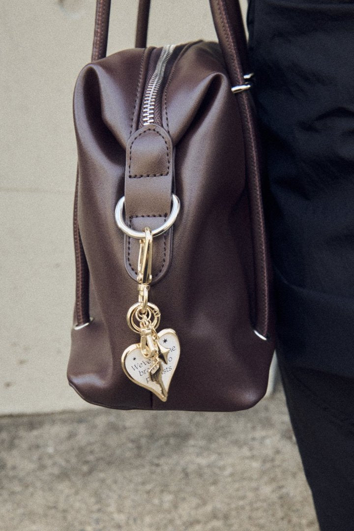 カラー ハート メッセージ バッグ チャーム